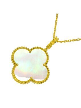 Van Cleef & Arpels Magic Alhambra Shell Long Necklace 18K Yellow Gold